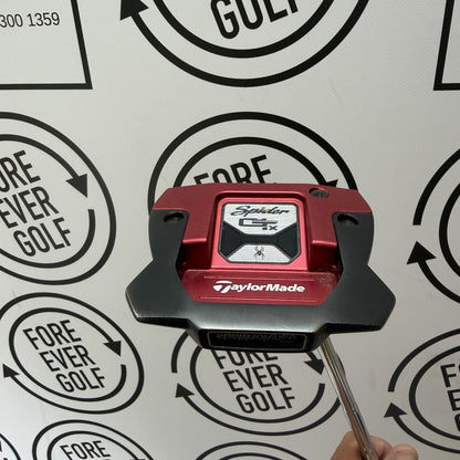 TAYLORMADE SPIDER GTX PUTTER / 34” / Red / Mens RH / V.GOOD USED
