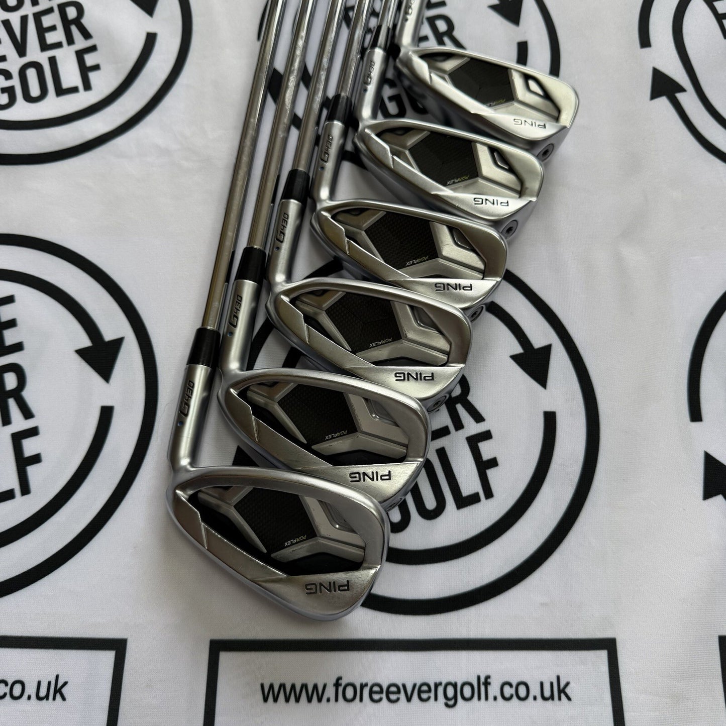 PING G430 IRONS / 5 - PW / Blue Dot / RH / 98g Reg Flex / V.GOOD USED