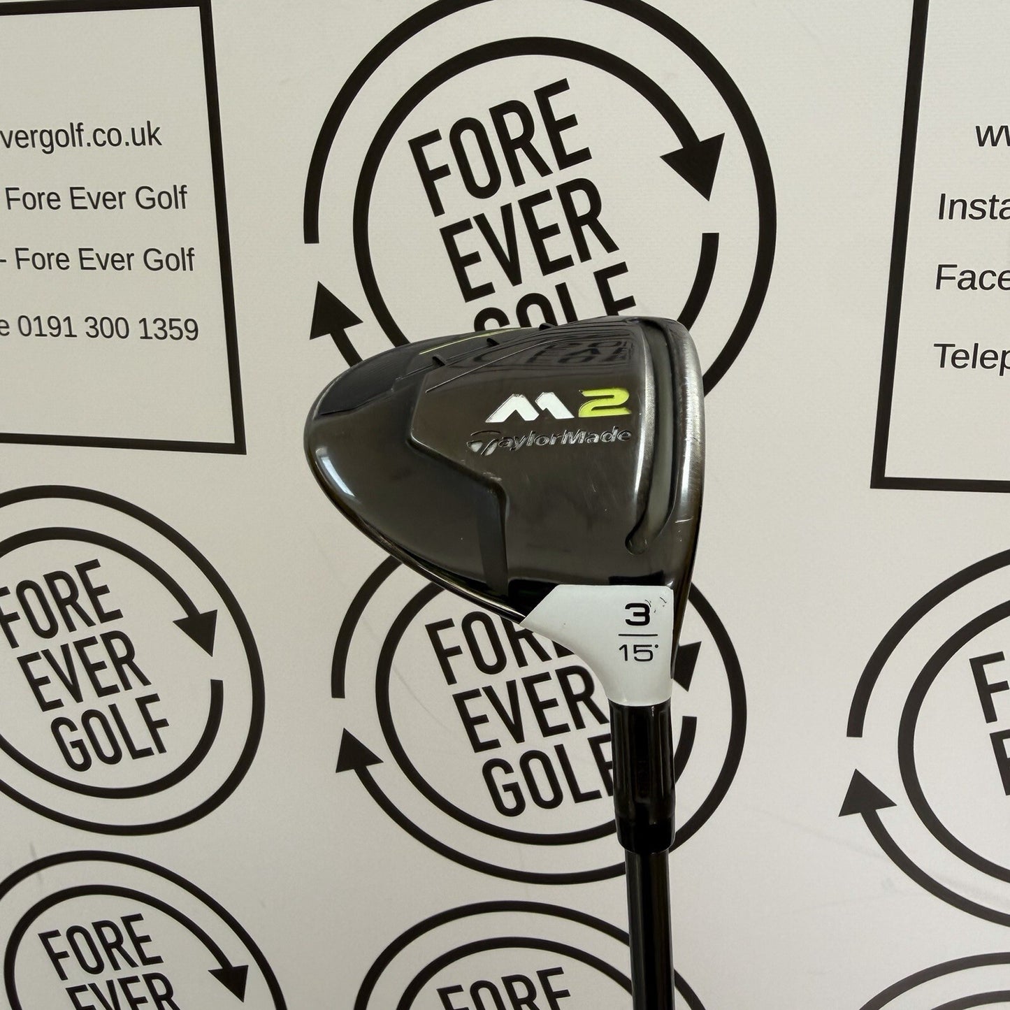 TAYLORMADE M2 3 WOOD / 15 Degree / RH / 65g Stiff Flex / GOOD USED