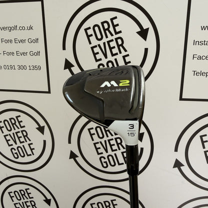 TAYLORMADE M2 3 WOOD / 15 Degree / RH / 65g Stiff Flex / GOOD USED