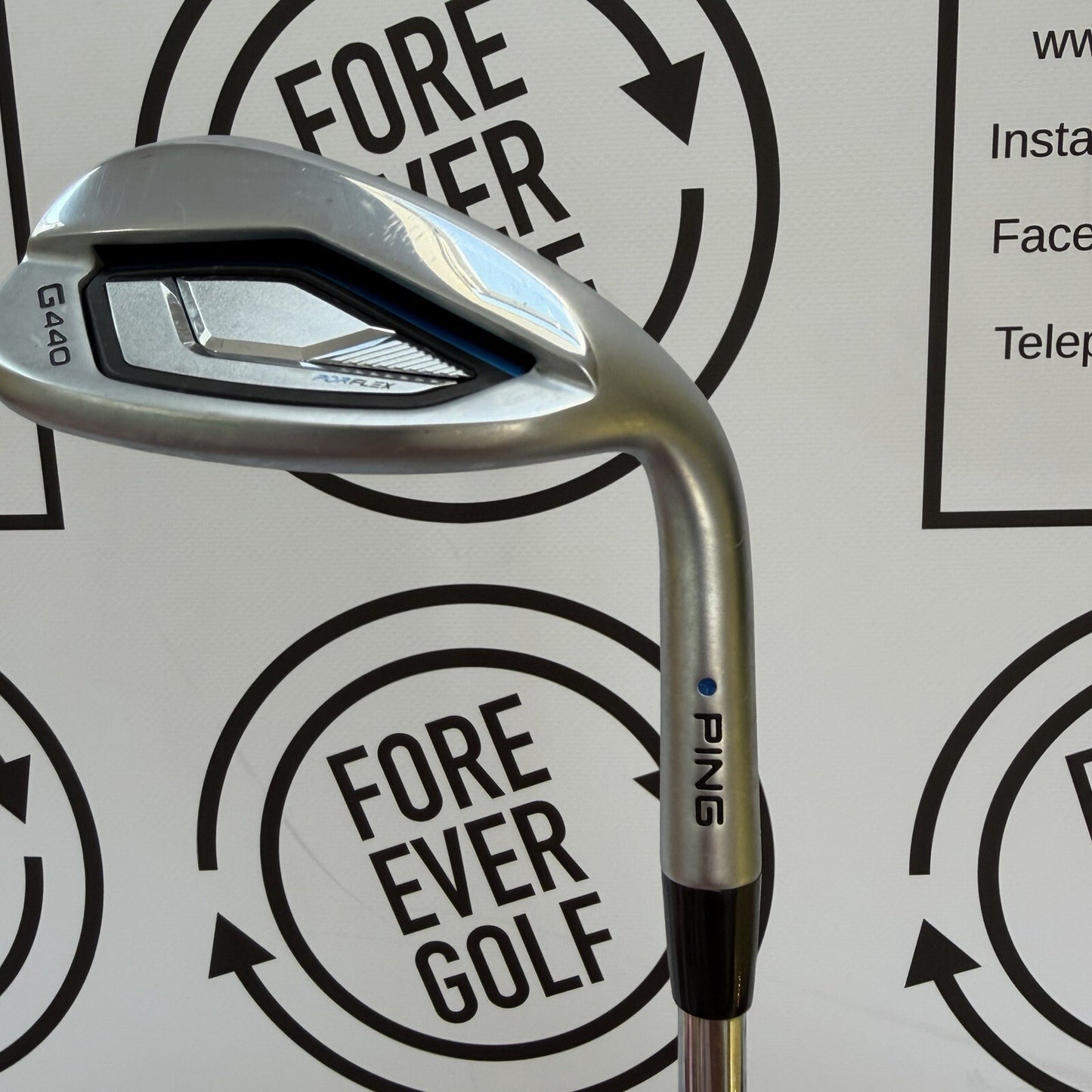 PING G440 SAND WEDGE / 56 Deg / Blue Dot / Mens RH / 100g Stiff Flex / MINT USED