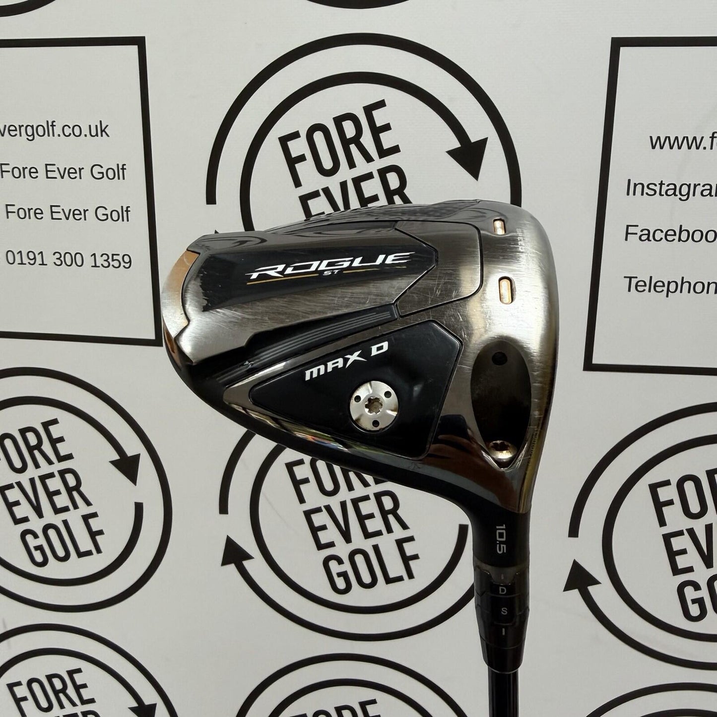 CALLAWAY ROGUE ST MAX-D DRIVER / 10.5 Degree / RH / 55g Stiff Flex / FAIR USED