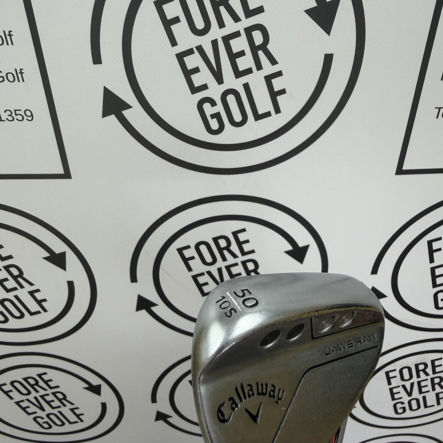 CALLAWAY JAWS RAW GAP WEDGE / 50 Deg (10S) / Mens RH / Wedge Flex / V.GOOD USED