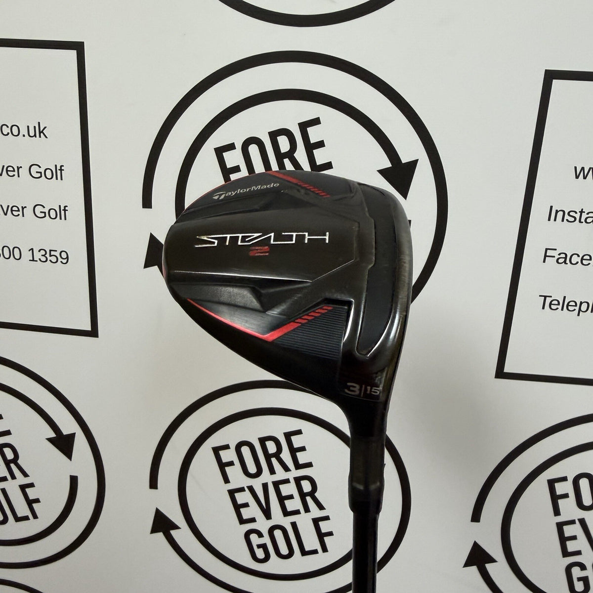 TAYLORMADE STEALTH 2 3 WOOD / 15 Deg / RH / 60g Stiff Flex / GOOD USED