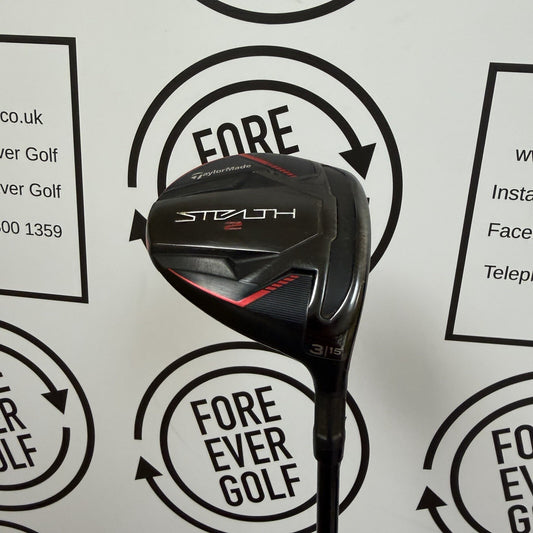 TAYLORMADE STEALTH 2 3 WOOD / 15 Deg / RH / 60g Stiff Flex / GOOD USED