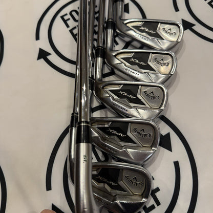 CALLAWAY APEX CF-19 IRONS / 4 - 9 Iron / Mens RH / 105g Stiff Flex / GOOD USED