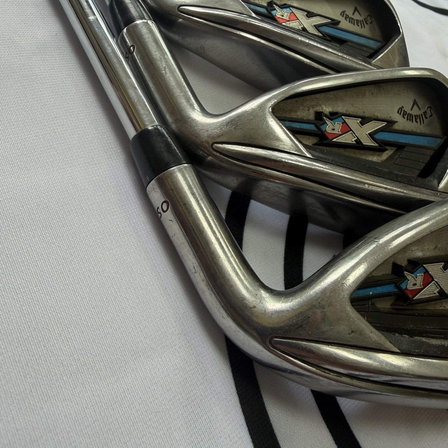 CALLAWAY XR OS IRONS / 6 - PW / Mens RH / 80g Reg Flex / GOOD USED