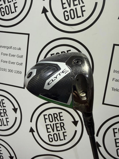 CALLAWAY ELYTE TRIPLE DIAMOND DRIVER / 9 Deg / RH / 65g Stiff Flex / GOOD USED