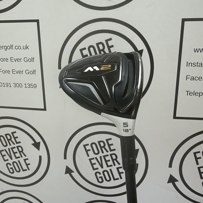TAYLORMADE M2 5 WOOD / 18 Deg / Mens RH / 65g Reg Flex / FAIR USED