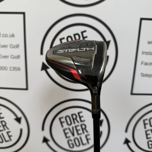 TAYLORMADE STEALTH 3 WOOD / 15 Deg / RH / 65g Stiff Flex / FAIR USED
