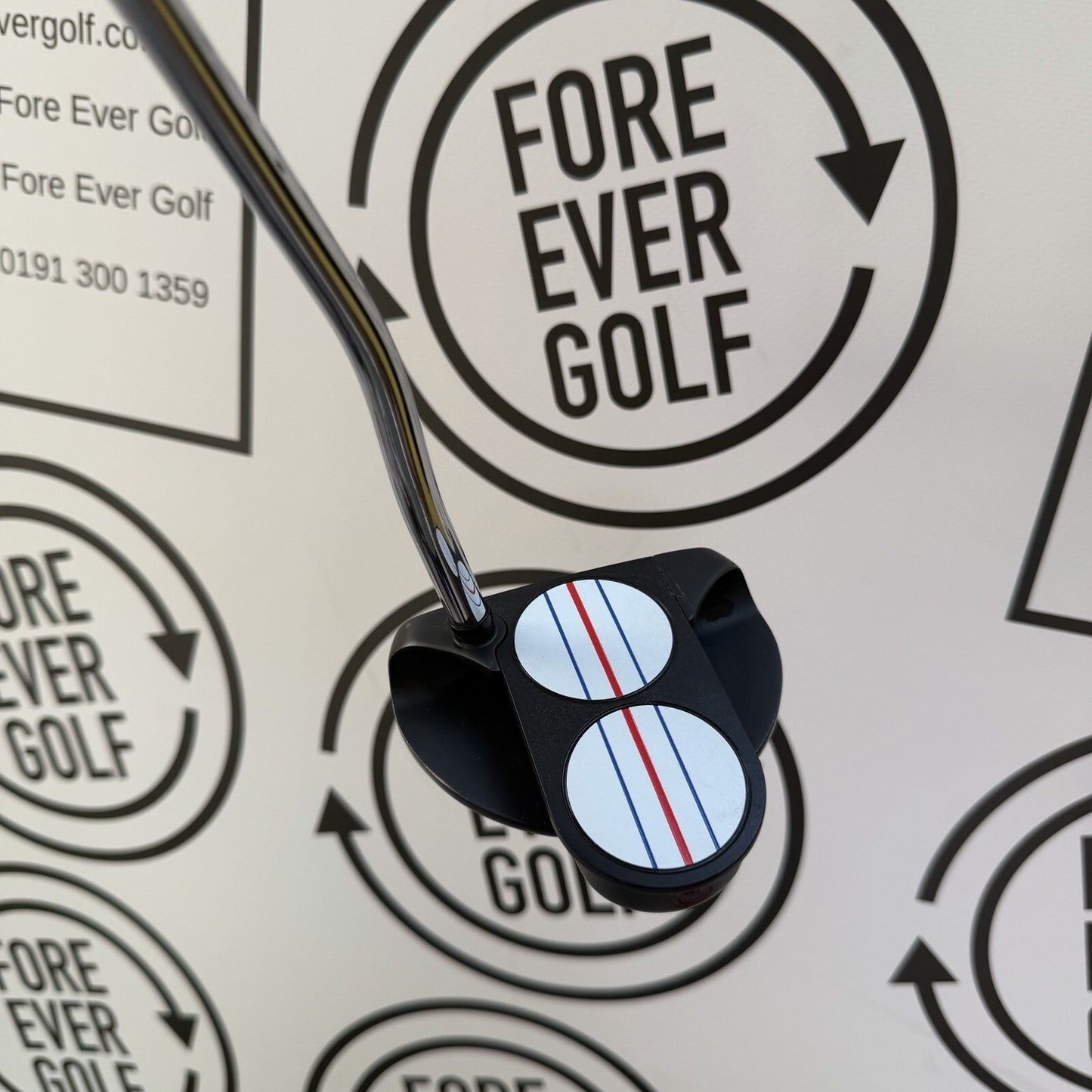 ODYSSEY TRIPLE TRACK 2-BALL PUTTER / Mens RH / V.GOOD USED