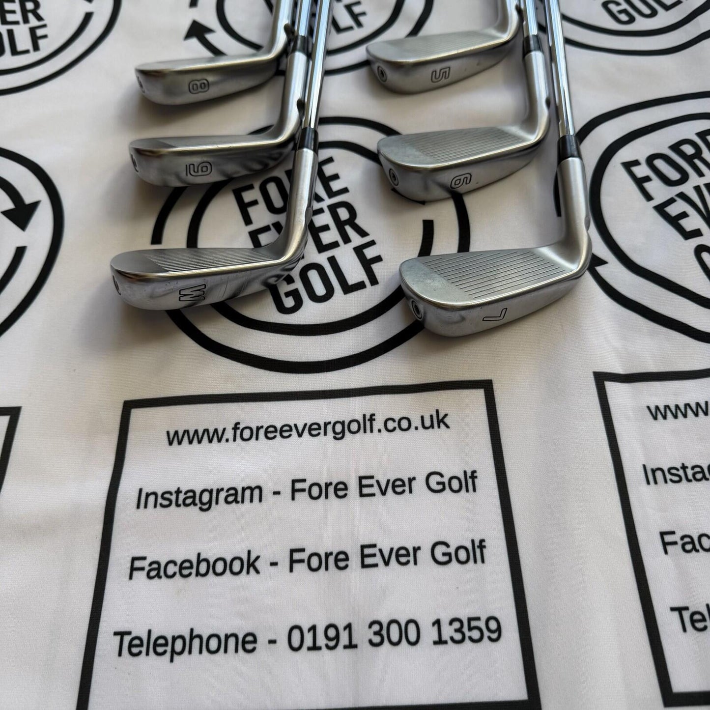 PING i500 IRONS / 5 - PW / Mens RH / Black Dot / RH / 125g X-Stiff Flex / GOOD