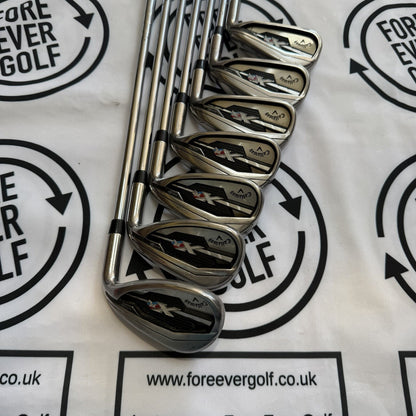 CALLAWAY XR IRONS / 5 - PW + SW / RH / 95g Reg Flex / GOOD USED