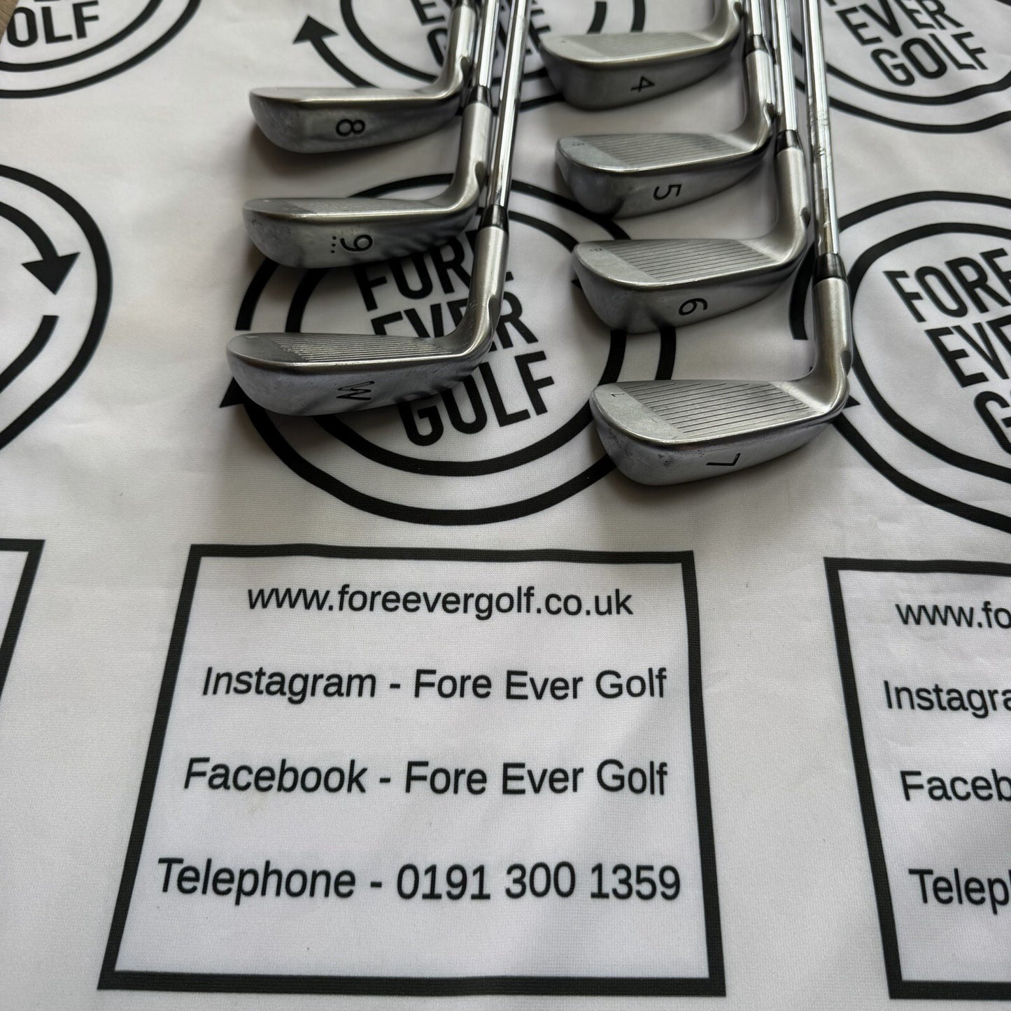 PING i20 IRONS / 4 - PW / Mens RH / Black Dot / Regular Flex / GOOD USED