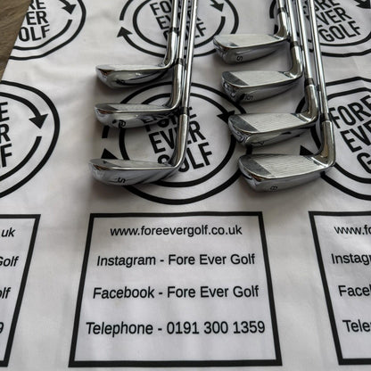COBRA F9 SPEEDBACK IRONS / 5 - SW / Mens RH / 90g Reg Flex / V.GOOD USED