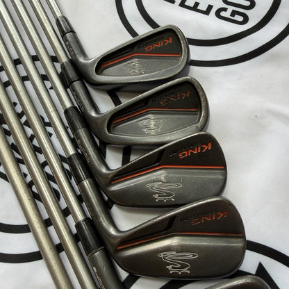 COBRA KING FORGED CB/MB BLACK IRONS / 4 - PW / 120g Stiff Flex / OK USED