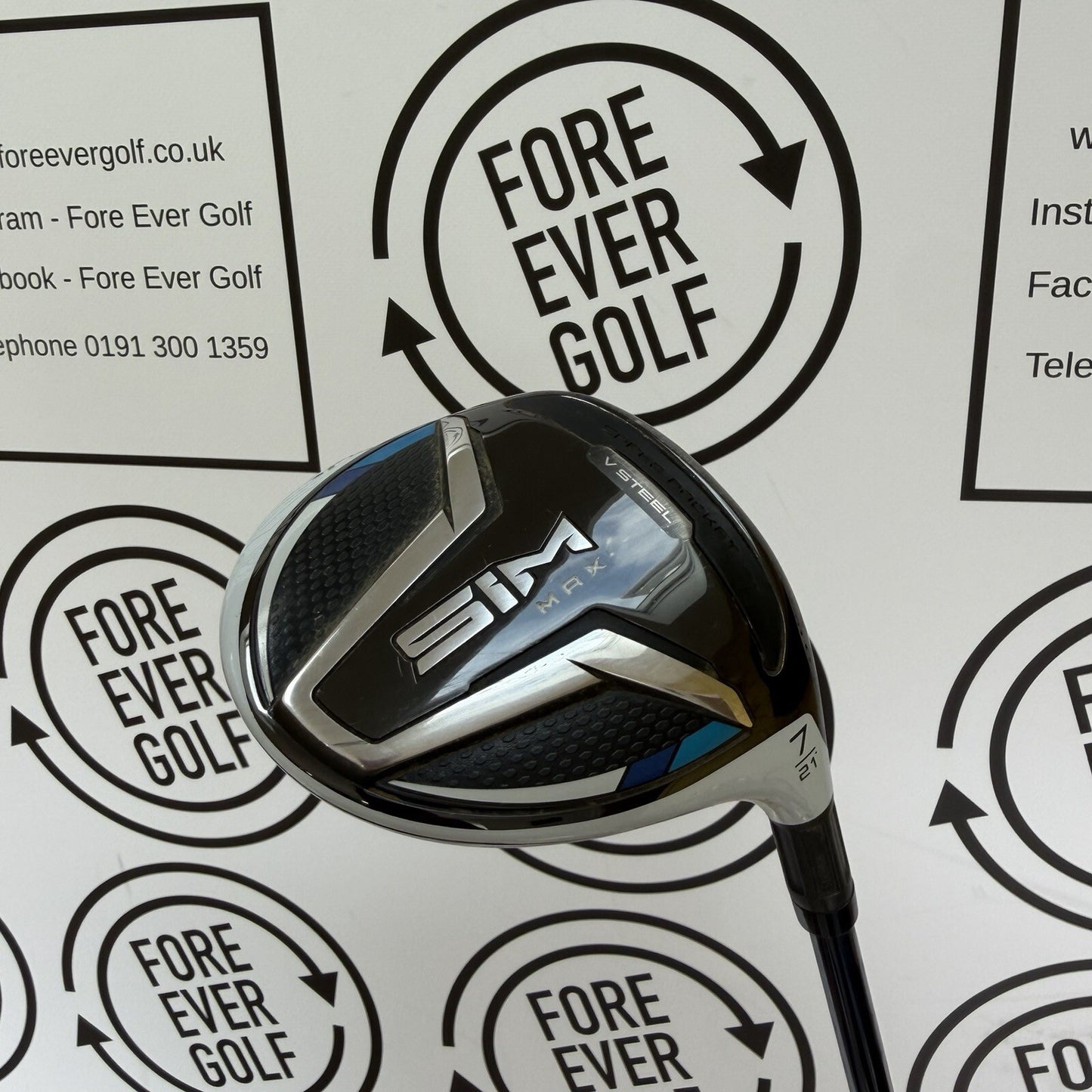 TAYLORMADE SIM MAX 7 WOOD / 21 Deg / Mens RH / 50g Reg Flex / V.GOOD USED