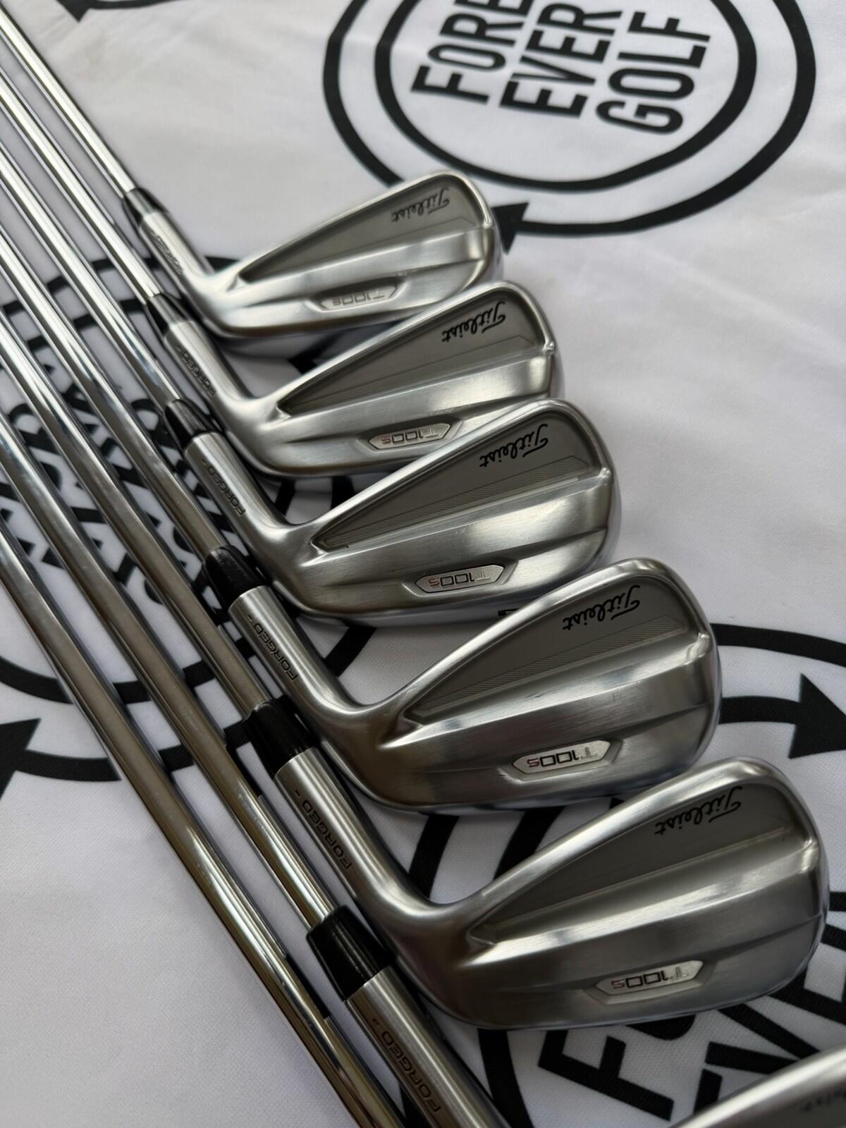 TITLEIST T100s IRONS / 5 - PW + 48 / Mens RH / 120g Regular Flex / V.GOOD USED