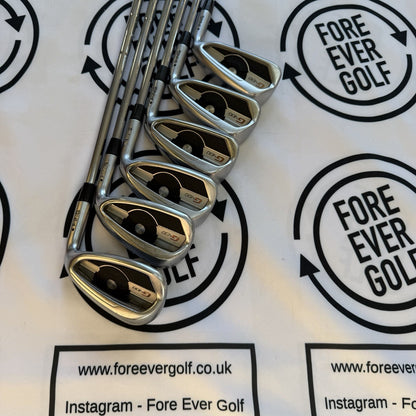 PING G400 IRONS / 5 - PW / Mens RH / Black Dot / 120g Stiff Flex / GOOD USED