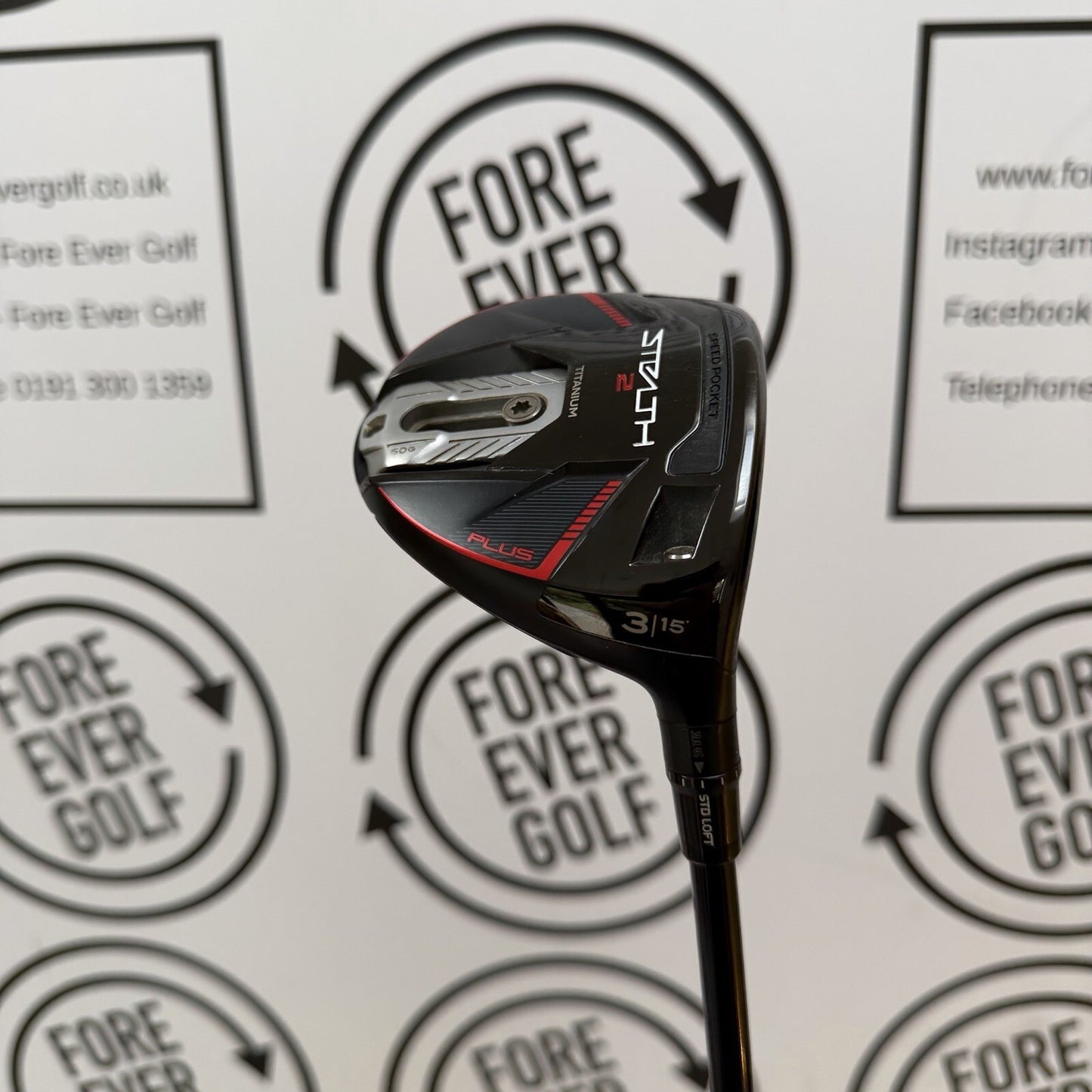 TAYLORMADE STEALTH 2 PLUS+ 3 WOOD / 15 Deg / RH / 70g Stiff Flex / V.GOOD USED