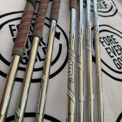 TITLEIST 718 CB IRONS / 4 - PW / Mens RH / S300 AMT White Stiff Flex / GOOD USED