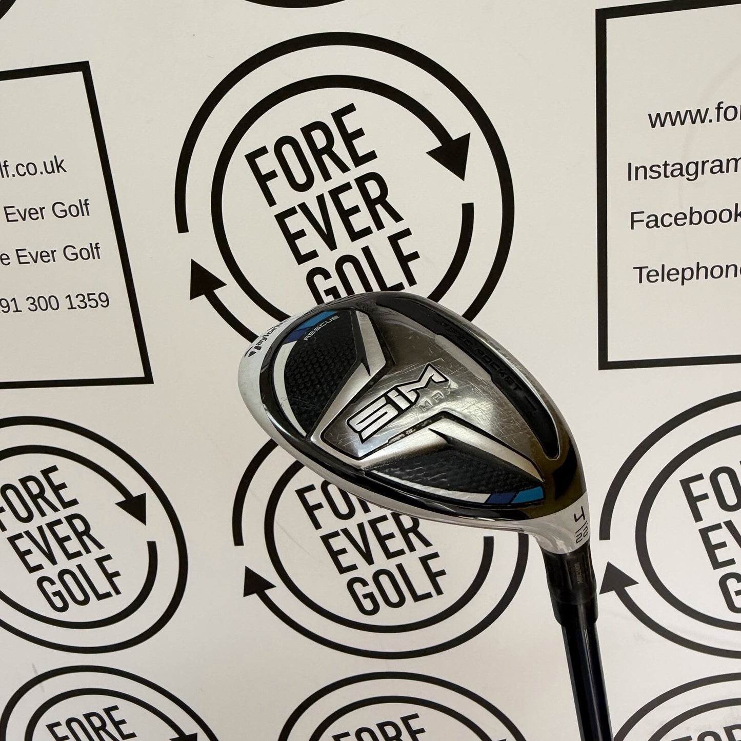 TAYLORMADE SIM MAX 4 HYBRID / 22 Deg / RH / 70g Stiff Flex / OK USED
