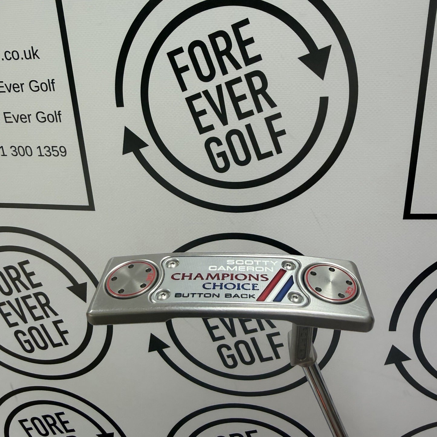 SCOTTY CAMERON CHAMPIONS CHOICE BUTTON BACK PUTTER / 34” / RH / V.GOOD