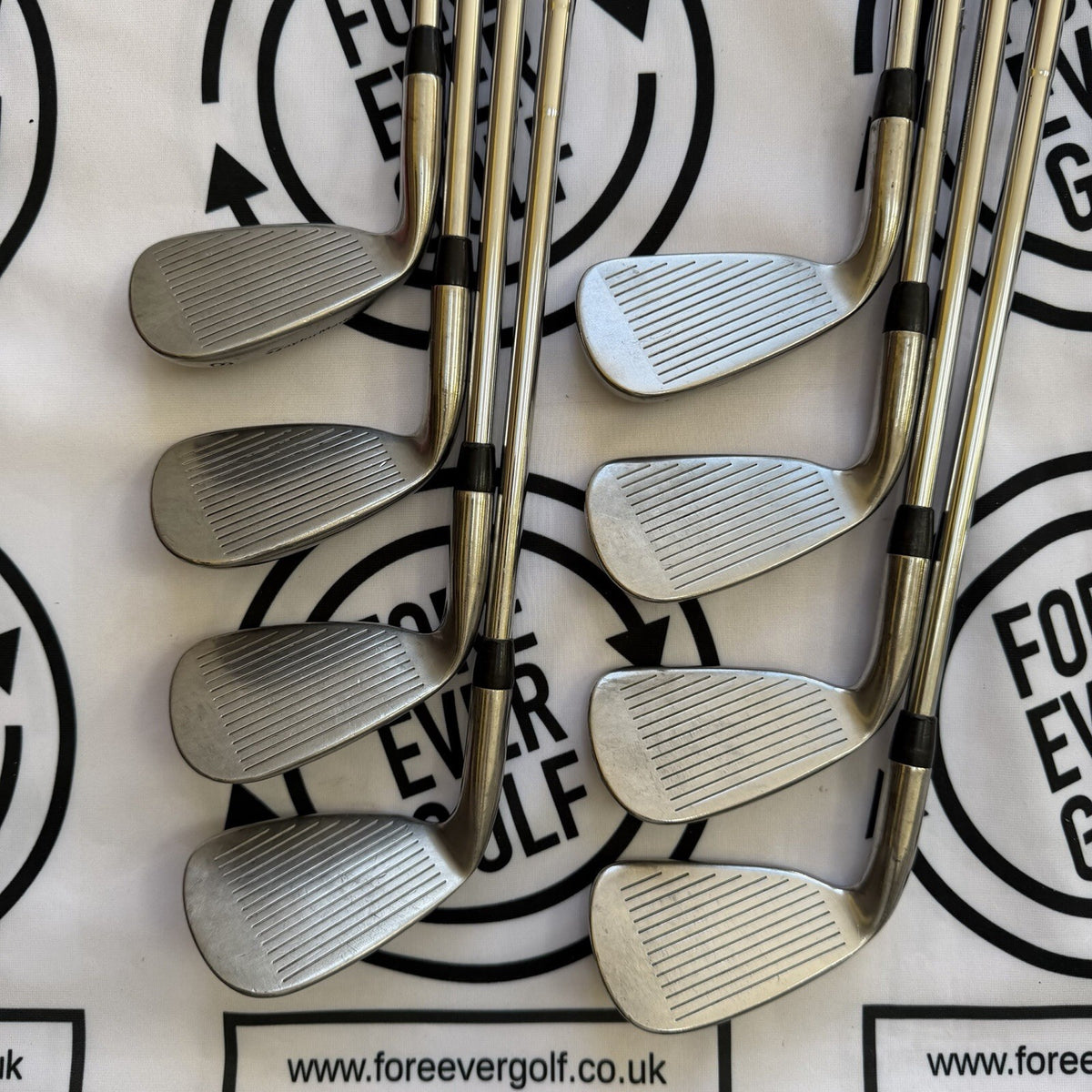 TAYLORMADE 200 STEEL IRONS / 4 - SW / Mens FH / 80g Reg Flex / GOOD USED