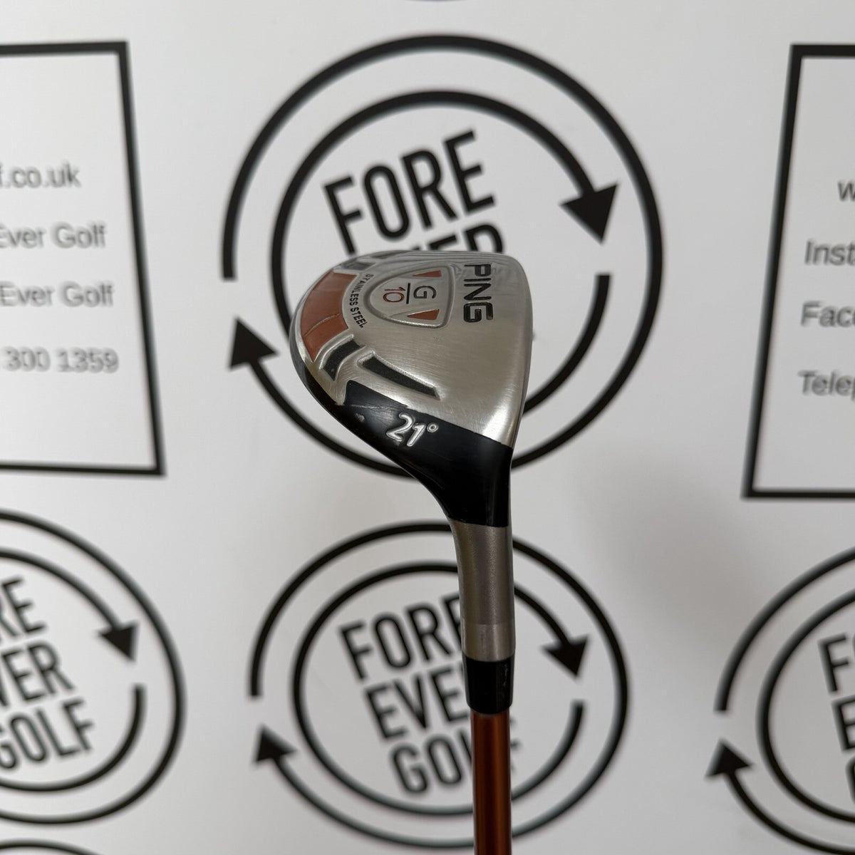 PING G10 4 HYBRID / 21 Deg / Mens RH / Reg Flex / GOOD USED