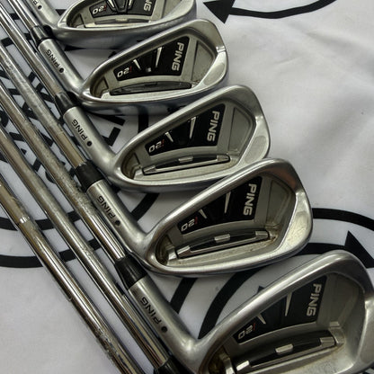 PING i20 IRONS / 4 - PW / Mens RH / Black Dot / Regular Flex / GOOD USED