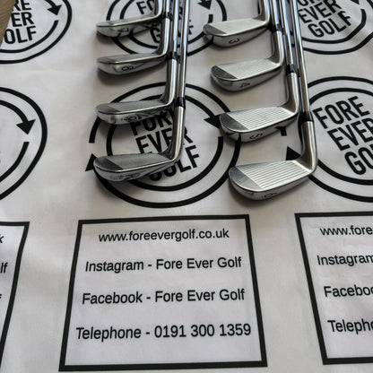 TITLEIST T100 (2021) IRONS / 3 - PW / Mens RH / AWT WHITE Reg Flex Shafts / VGC