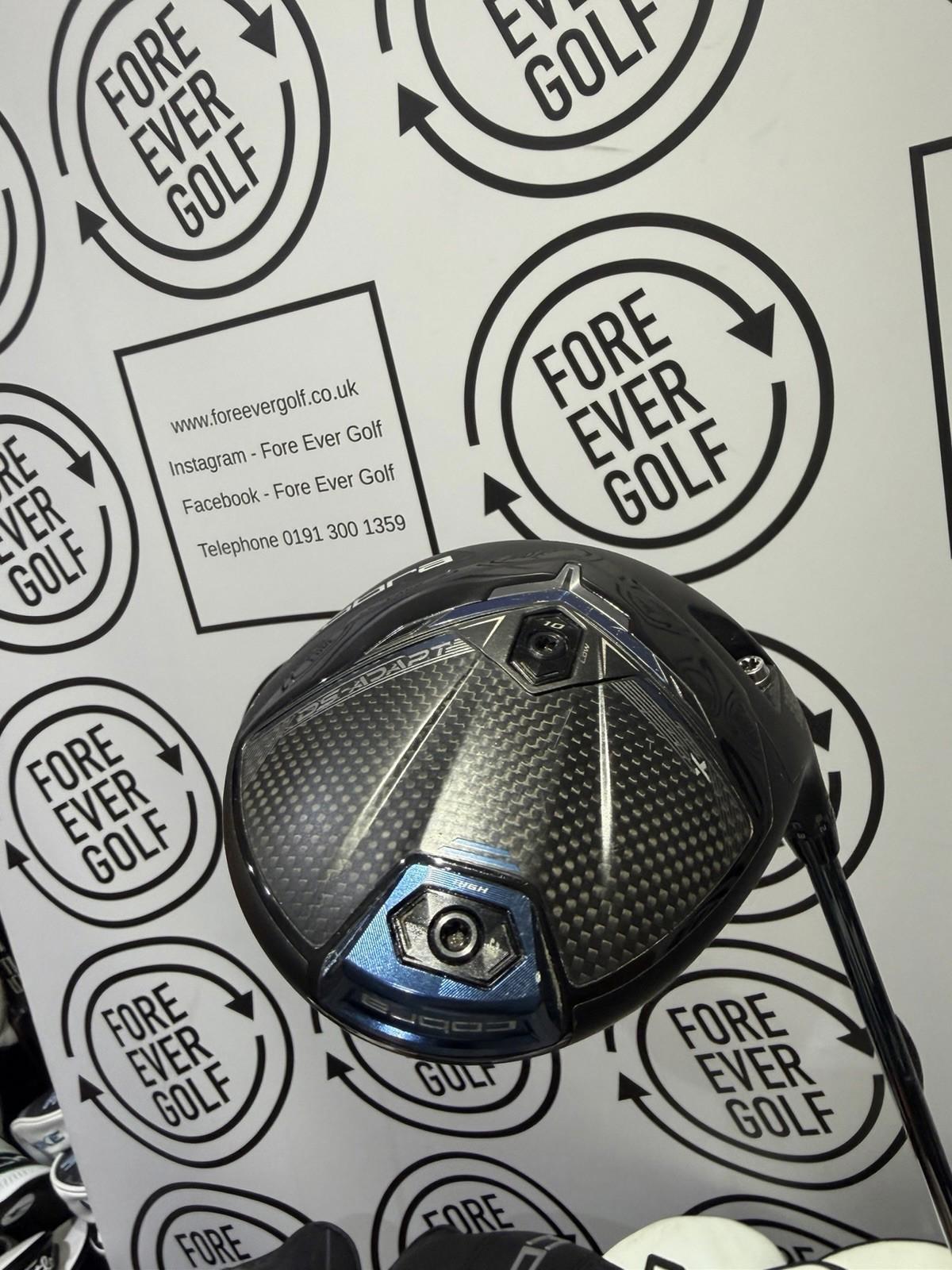 COBRA DS ADAPT X DRIVER / 9 Deg / RH 60g Stiff Flex / V.GOOD USED