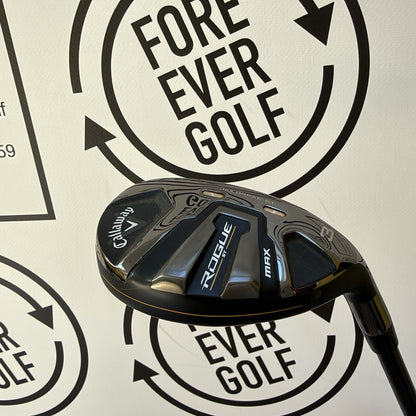 CALLAWAY ROGUE ST MAX 3 HYBRID / 19 Deg / RH / 65g Reg Flex / GOOD USED