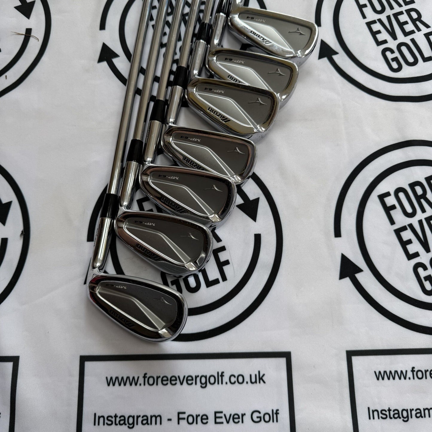 MIZUNO MP-64 IRONS / 4 - PW / Mens RH / NS PRO 950GH Reg Flex / MINT USED