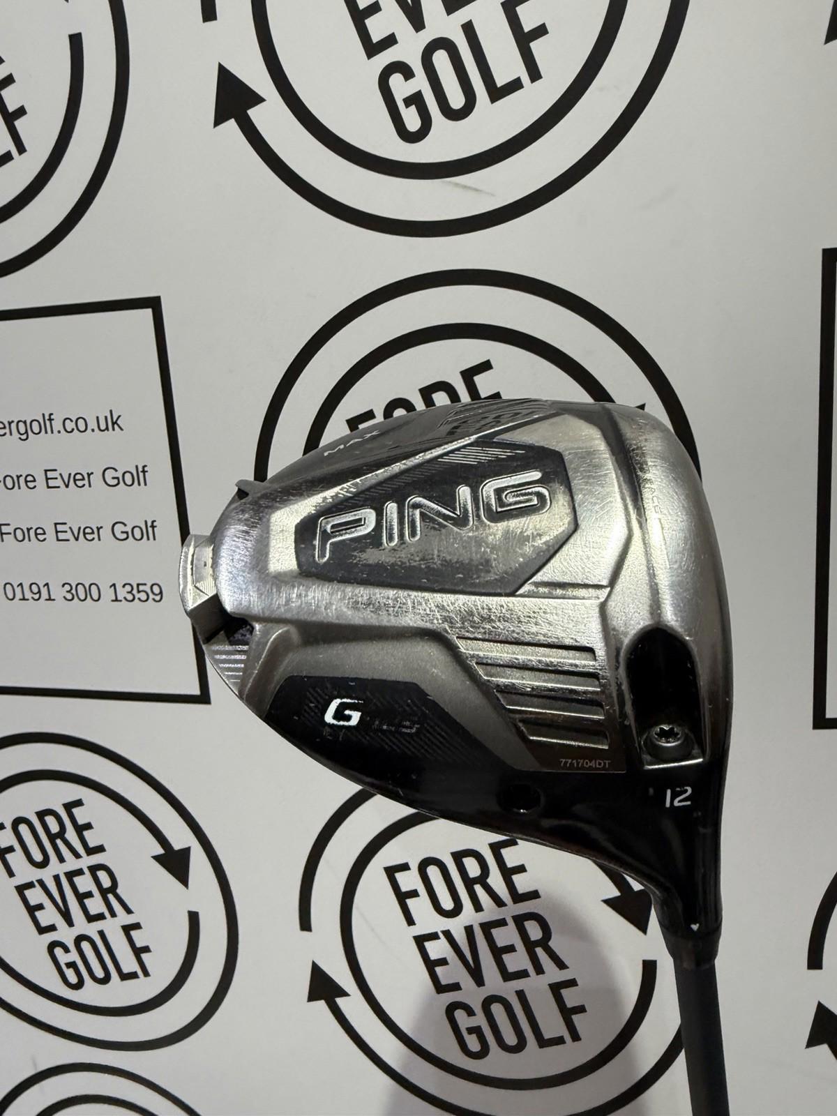 PING G425 MAX DRIVER / 12 Degree / Mens RH / 55g Soft Regular / GOOD USED