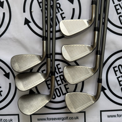 CALLAWAY ROGUE ST MAX IRONS / 5 - PW + SW / 60g Reg Flex Graphite Shafts / GOOD