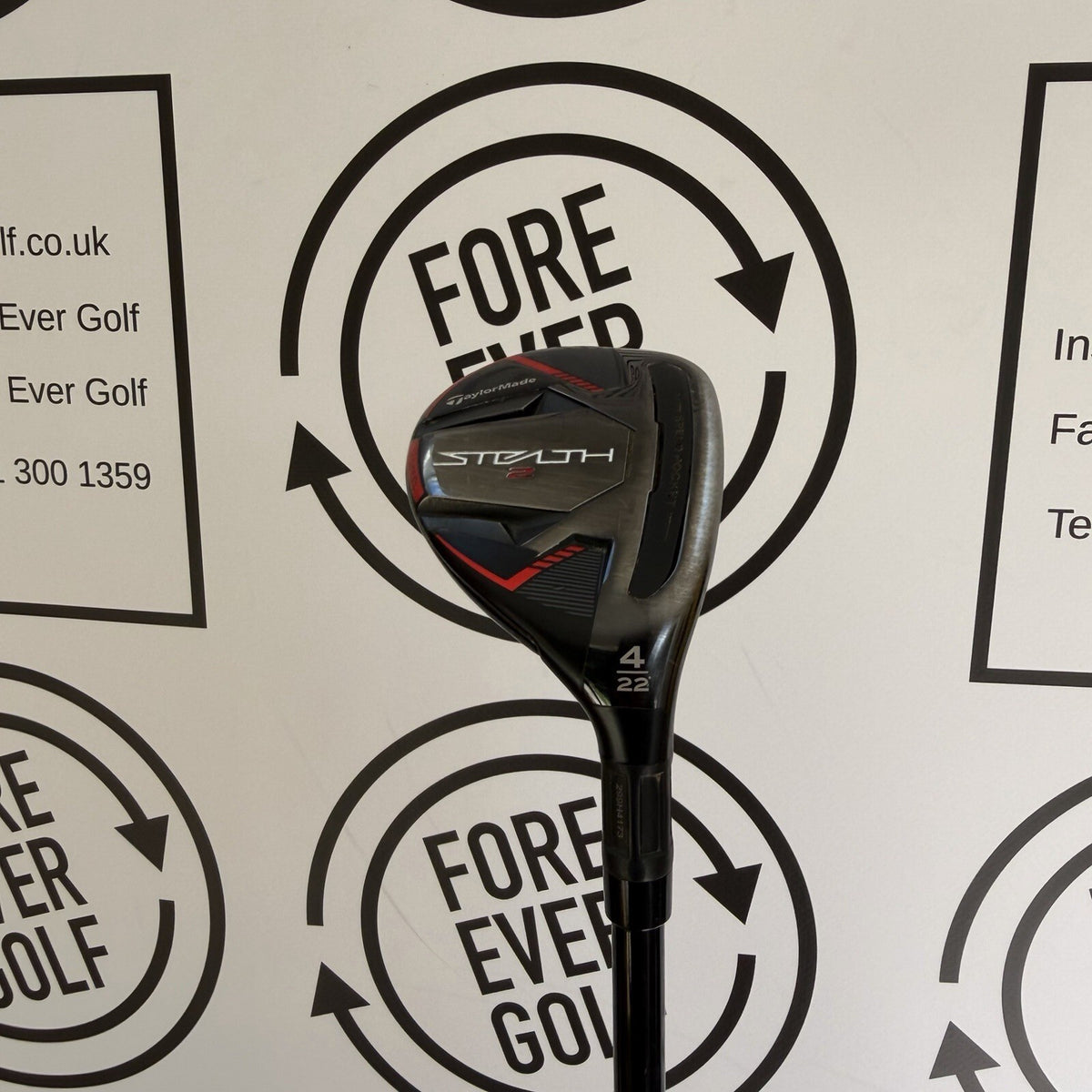 TAYLORMADE STEALTH 2 4 HYBRID / 22 Degree / RH / 60g Reg Flex / GOOD USED