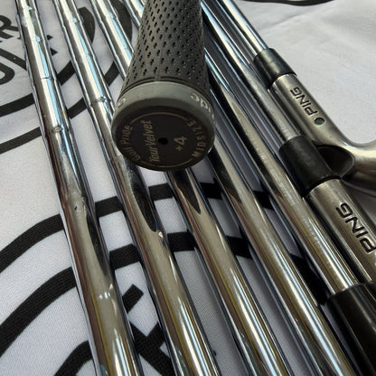 PING G SERIES IRONS / 5 - PW + SW + LW / Green Dot / RH / Reg Flex / GOOD USED
