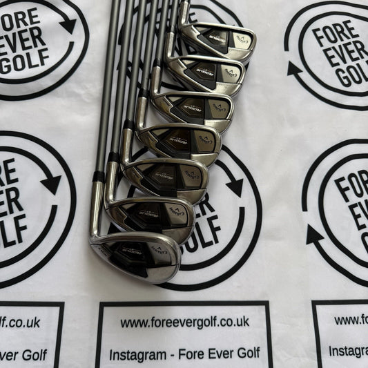 CALLAWAY ROGUE ST MAX IRONS / 5 - PW + SW / 60g Reg Flex Graphite Shafts / GOOD