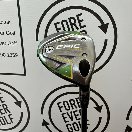 CALLAWAY EPIC FLASH 5 WOOD / 18 Degree / RH / 75g Reg Flex / GOOD USED