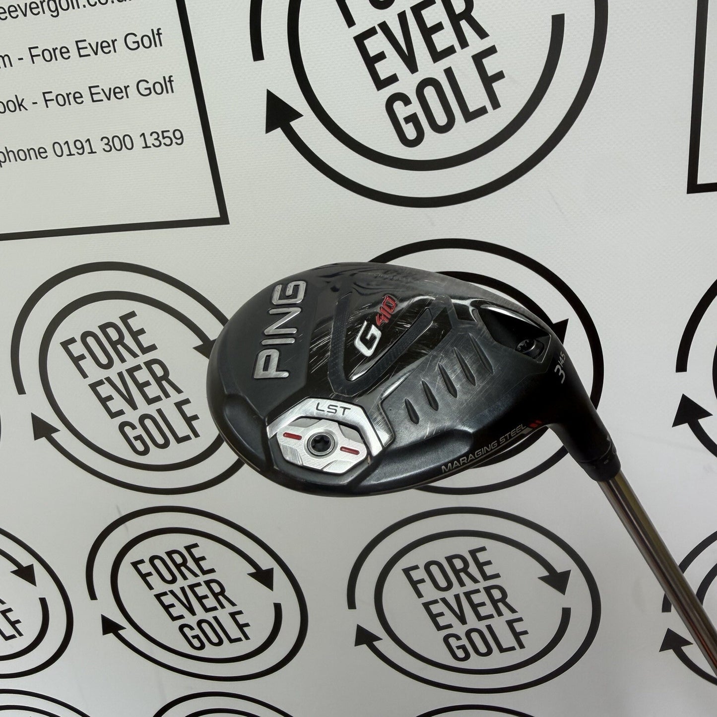 PING G410 LST 3 WOOD / 14.5 Deg / Mens RH / 75g Stiff Flex / GOOD USED