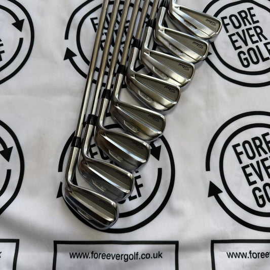 TITLEIST T100 (2021) IRONS / 3 - PW / Mens RH / AWT WHITE Reg Flex Shafts / VGC