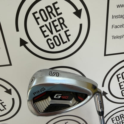 PING G410 SAND WEDGE / Blue Dot / Mens RH / 98g Reg Flex / GOOD USED