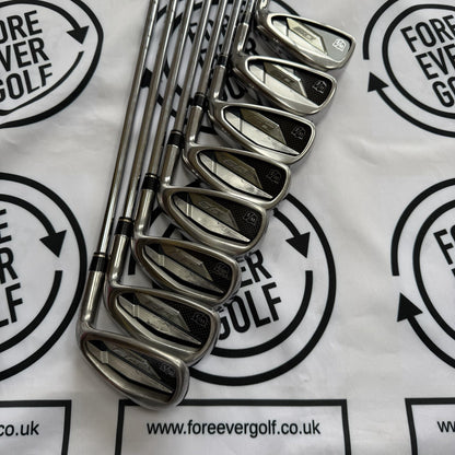 WILSON D9 IRONS / 5 - PW + GW + SW / RH /  Regular Flex / GOOD USED